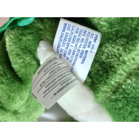 CalPlush Crocodile Alligator Back Pack Adjustable Strap Zippered Compartment - Picture 5 of 11